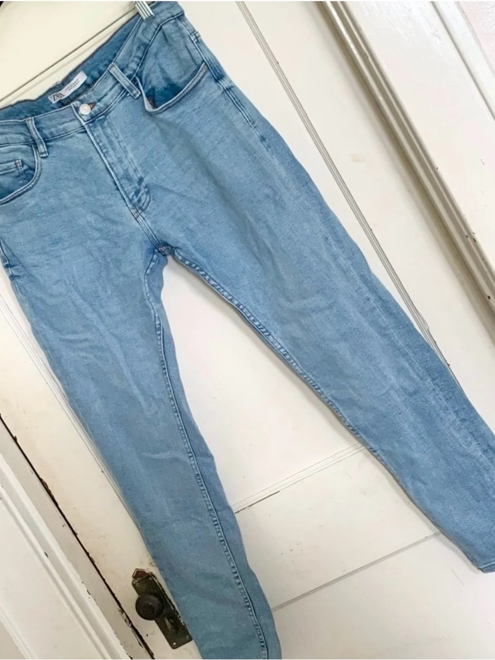 💫3/$20 Zara Men's Slim Straight Jeans - Light Blue Wash